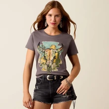 ARIAT Ariat Charcoal Desert Steer Women's T-Shirt 