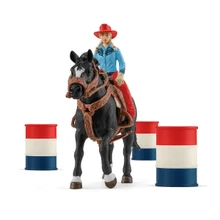Schleich Barrel Racing Cowgirl Kid's Playset
