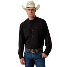 Men's Ariat Black FrontierTough VentTEK Snap Shirt