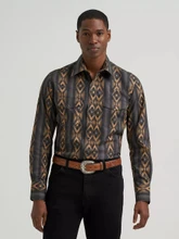 WRANGLER Wrangler Men's Checotah Canyon Ridge Printed Snap Shirt 