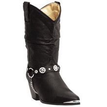 Dingo Women's Black Olivia 10" Slouch Leather Boot