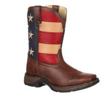 DURANGO COWBOY BOOTS Durango Kid's Brown Rebel Steel Square Toe USA Flag Western Boot DURANGO COWBOY BOOTS Durango Kid's Brown Rebel Steel Square Toe USA Flag Western Boot