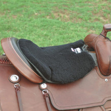 CASHEL Cashel Black Long Fleece Tush Cushion Western Saddle CASHEL Cashel Black Long Fleece Tush Cushion Western Saddle