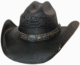 BULLHIDE Bullhide Black Corral Dust Straw Hat  BULLHIDE Bullhide Black Corral Dust Straw Hat