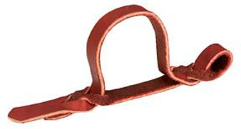WEAVER Weaver Burgundy Bleeding Heart Latigo Leather Tie Down Strap Holder 