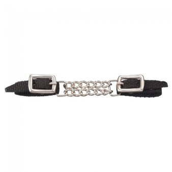 TOUGH 1 Tough 1 Miniature Nylon Curb Strap With Double Chain 