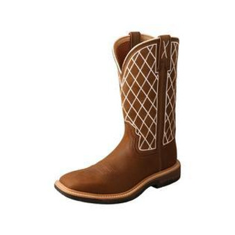 TWISTED X Twisted X Women's Oiled Saddle & Dark Brown 11" Western Work Boot 