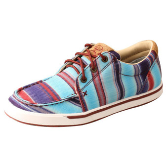 TWISTED X Twisted X Hooey Women's Blue Multi Loper Shoe 