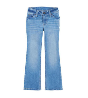 WRANGLER Wrangler Girl's Mid Light Wash Premium Patch Bootcut Jean 
