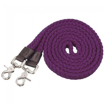 TOUGH 1 Tough 1 Pro Flat Cotton Roping Reins 