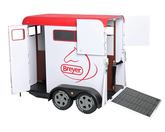 BREYER Breyer Traditional Series Two-Horse Model Toy Trailer (Truck & Stable accessories sold separately) 