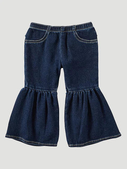 WRANGLER Wrangler Baby Girl's Lacey Ruffle Trumpet Flare Leg Jean 