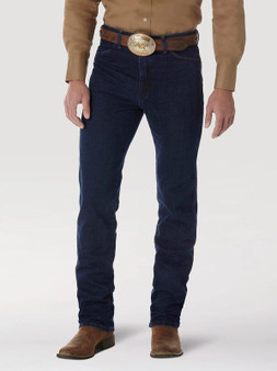 WRANGLER Wrangler Men's Dark Stone High Rise Cowboy Cut Slim Fit Jean 