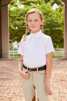 R.J. CLASSICS, INC. RJ Classics Girl's White Ava Short Sleeve Show Shirt 