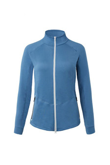 HORZE Horze Women's Vera Coronet Blue Full Zip Riding Sweat Jacket 