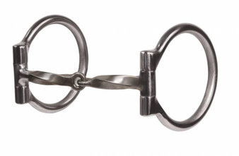 PROFESSIONAL'S CHOICE EQ D RING SLOW TWIST SNAFFLE 