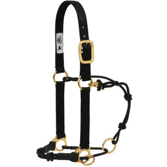WEAVER Weaver Leather Nylon Horseman's Halter With Side Ring 