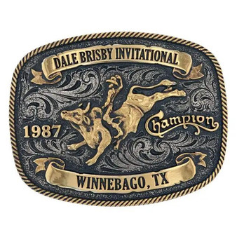 MONTANA SILVERSMITH Montana Silversmiths Men's Dale Brisby Invitational 1987 Trophy Buckle 