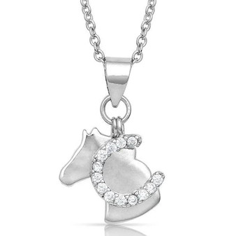 MONTANA SILVERSMITH Montana Silversmiths Women's Horsing Around Charm Necklace 