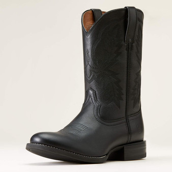 ARIAT Ariat Men's Black Deertan Sport Stratten Western Cowboy Boot 