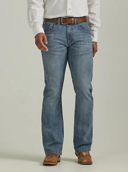 WRANGLER Wrangler Men's Roundabout Rock 47 Slim Fit Bootcut Cotton Jean 