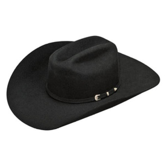 ARIAT Ariat Men's Black 2X Wool Felt Double S Western Cowboy Hat 