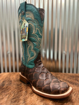 TANNER MARK Tanner Mark Ladies Fish Print West Brown 