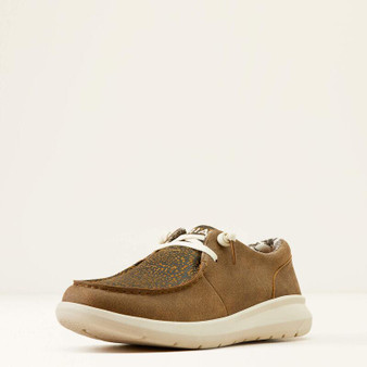 ARIAT Ariat Women's Brown Bomber/Distressed Hide Emboss Slip On Hilo 
