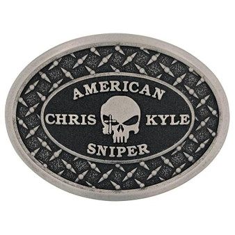 MONTANA SILVERSMITH Montana Silversmiths Men's Sniper Chris Kyle Attitude Silver Alloy Belt Buckle 