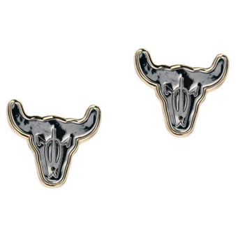MONTANA SILVERSMITH Montana Silversmiths Women's Silver And Gold Live Longhorn Attitude Earrings 