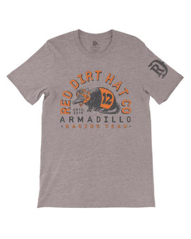 RED DIRT Red Dirt Unisex Grey Dillo Racer Short Sleeve T-Shirt 