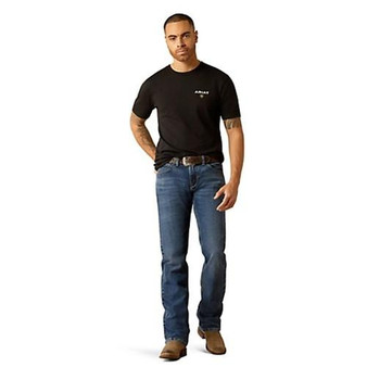 ARIAT Ariat Men's Black American Rancher Short Sleeve Graphic T-Shirt  ARIAT Ariat Men's Black American Rancher Short Sleeve Graphic T-Shirt