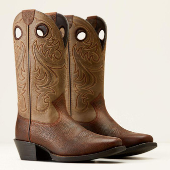 ARIAT Ariat Men's Brown Oiled Rowdy/Brown Bomber Sport Square Toe Cowboy Boot 