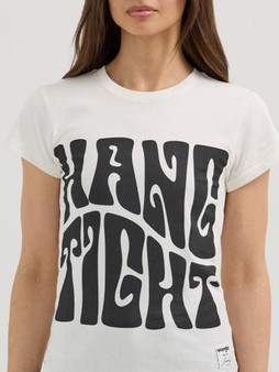 WRANGLER Wrangler Women's White Lainey Wilson Hang Tight T Shirt 