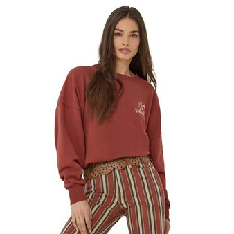 WRANGLER Wrangler Women's Henna Lainey Wilson Oversized Crew Sweatshirt 