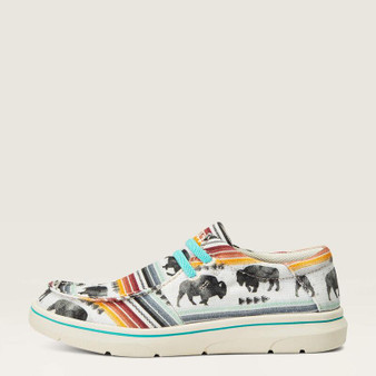 ARIAT Ariat Girl's Buffalo Print Slip On Hilo Shoe 
