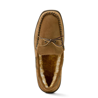 NESTER HOSIERY Ariat Nester Hosiery Men's Dark Brown Harrison Moccasin Slippers 