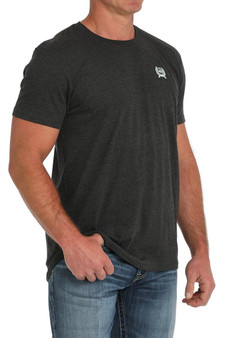 CINCH Cinch Men's Black Short Sleeve Logo Jeans Tee 