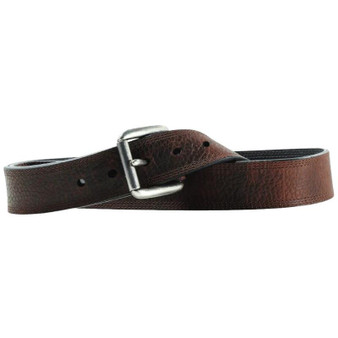 M & F Ariat Men's Dark Brown Triple Stitched Leather Work Belt 