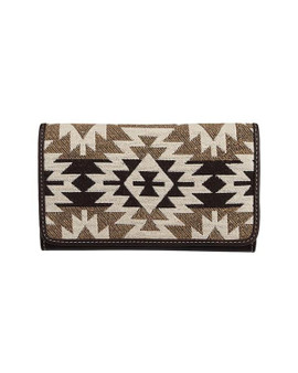 M & F Nocona Women's Brown Tessa Southwest Woven Wallet 