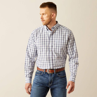 ARIAT Ariat Men's Dark Blue Wrinkle Free Dalton Classic Fit Shirt 