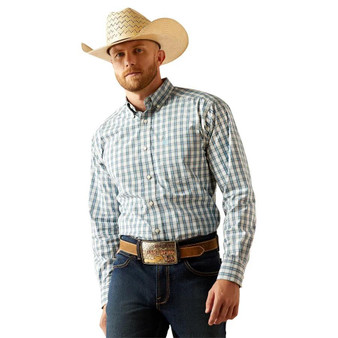 ARIAT Ariat Men's Khaki Pro Series Shelton Classic Fit Tall Shirt  ARIAT Ariat Men's Khaki Pro Series Shelton Classic Fit Tall Shirt