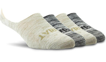 NESTER HOSIERY Ariat Women's Heather Neutral No Slip No Show Socks (Pack of 4) 