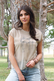CINCH Cinch Women's Stone Saddle Mesh Top 