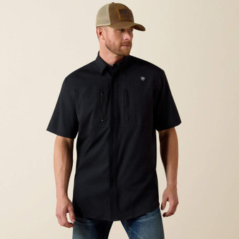ARIAT Ariat Men's Black VentTEK Classic Fit Tall Shirt 