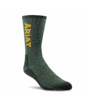 NESTER HOSIERY Ariat Nester Hosiery Olive Ultimate Wool Socks (Pack of 2) 