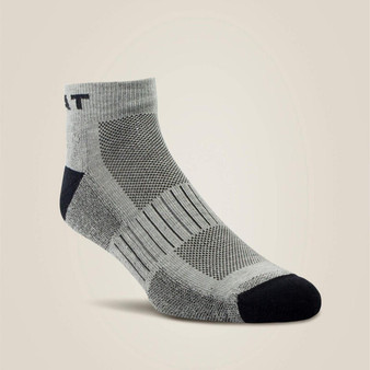 NESTER HOSIERY Ariat Nester Hosiery Grey AriatTEK High Crew Socks (Pack of 3) 