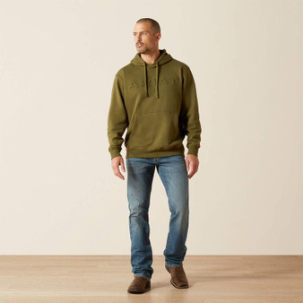 ARIAT Ariat Men's Winter Moss Embossed Logo Hoodie 