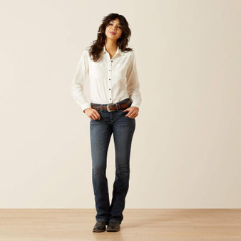 ARIAT Ariat Women's Cloud Dancer Dobby Billie Jean Shirt 
