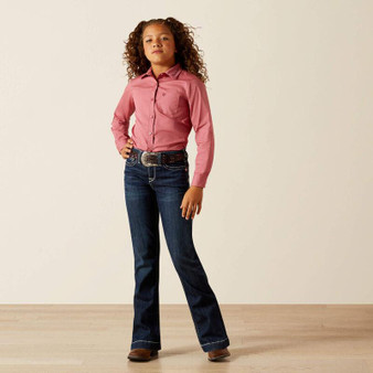 ARIAT Ariat Girl's Mauvewood Team Kirby Shirt 
